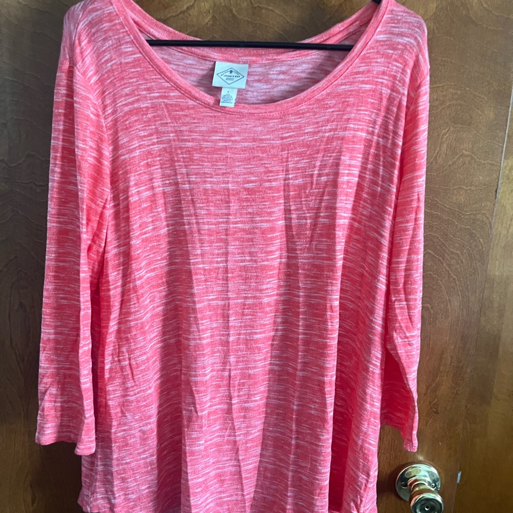 St. John’s Bay pink long sleeve blouse